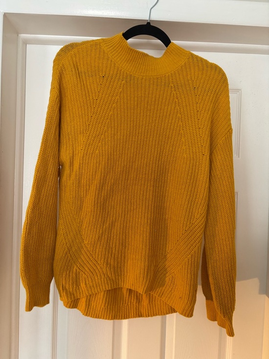 Old Navy Sweaters - Old Navy Mustard Yellow Ribbed Turtleneck Sweater